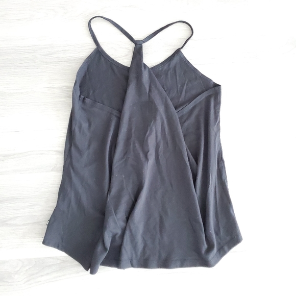 🌸 2/$25 | Fabletics Black y-back gathered tank - Picture 2 of 2